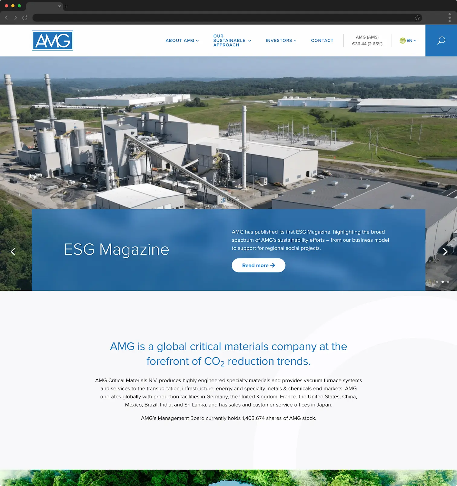 Homepage design before.