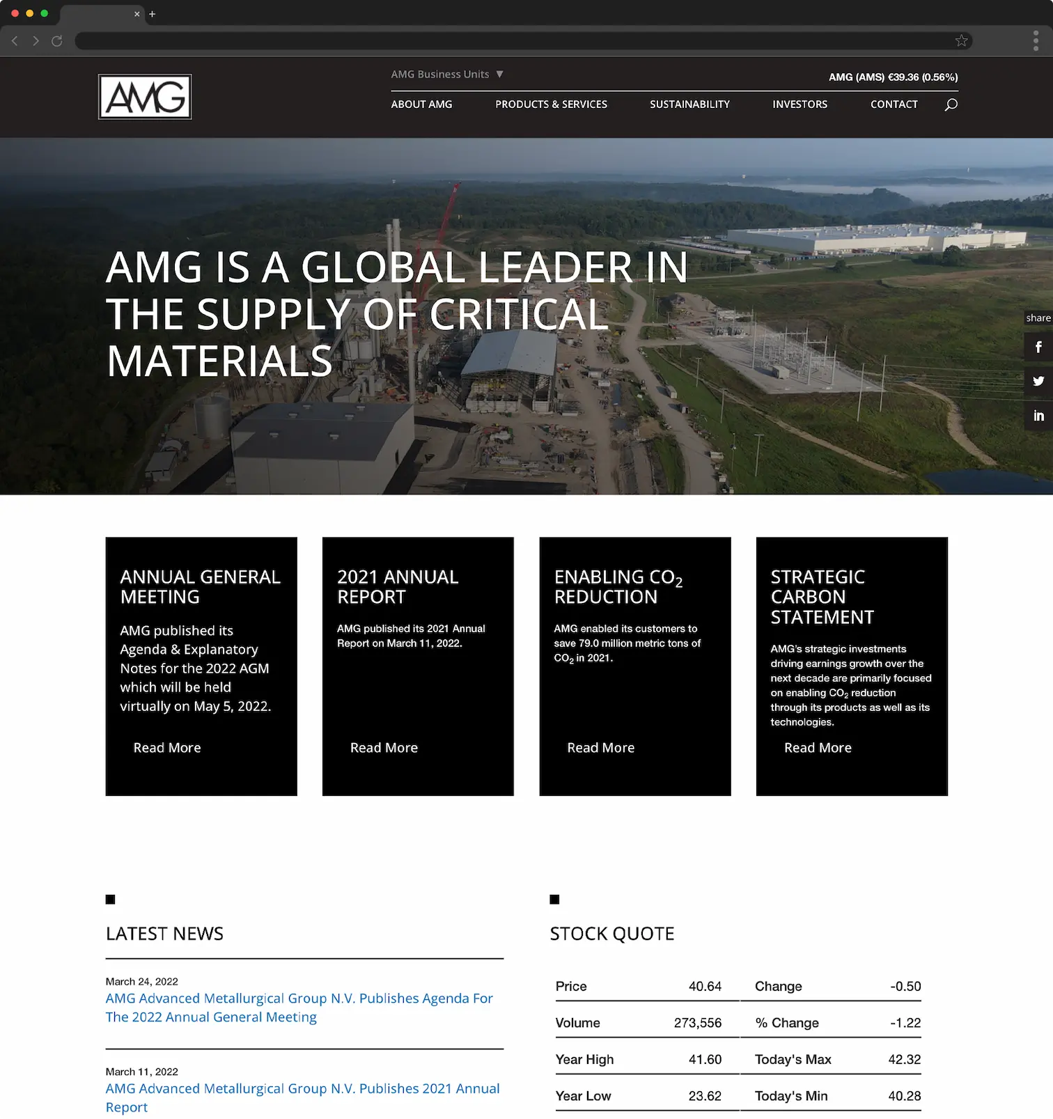 Homepage design before.