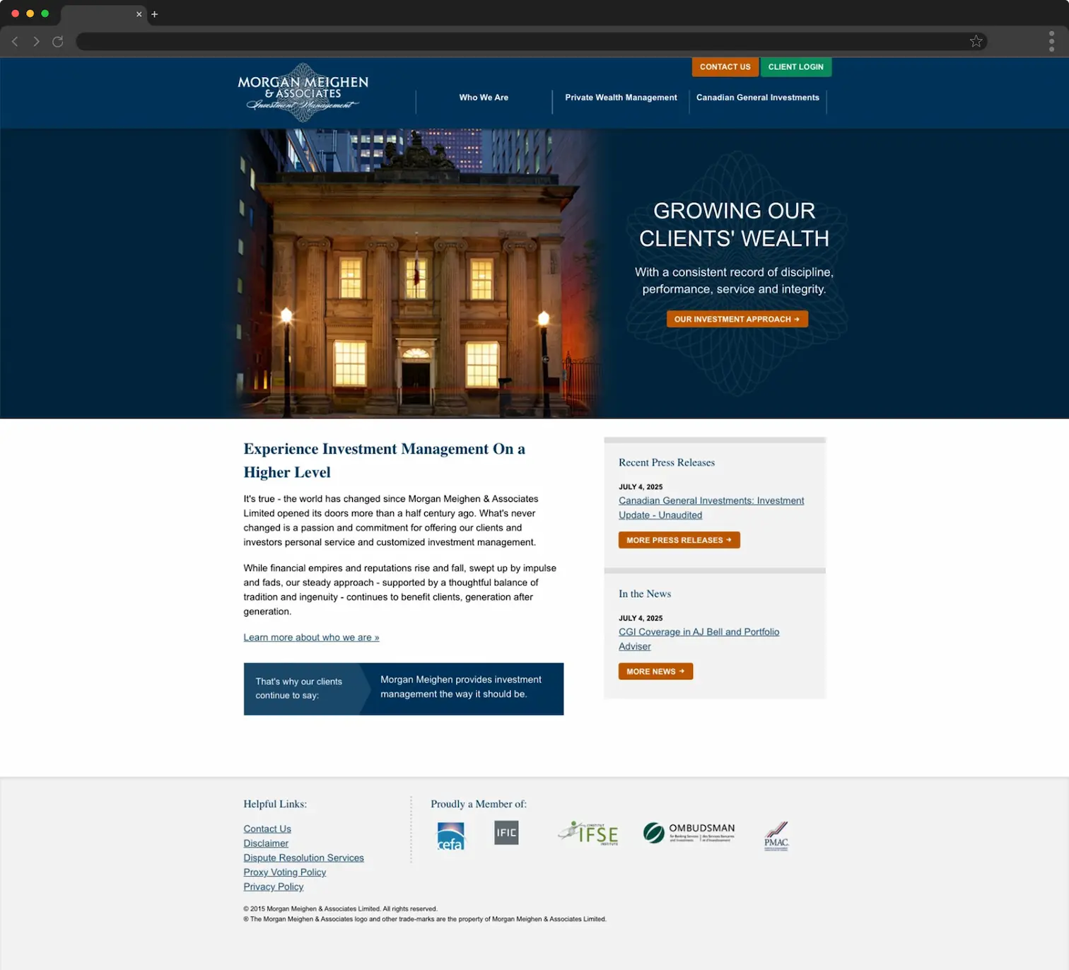 Homepage design before.
