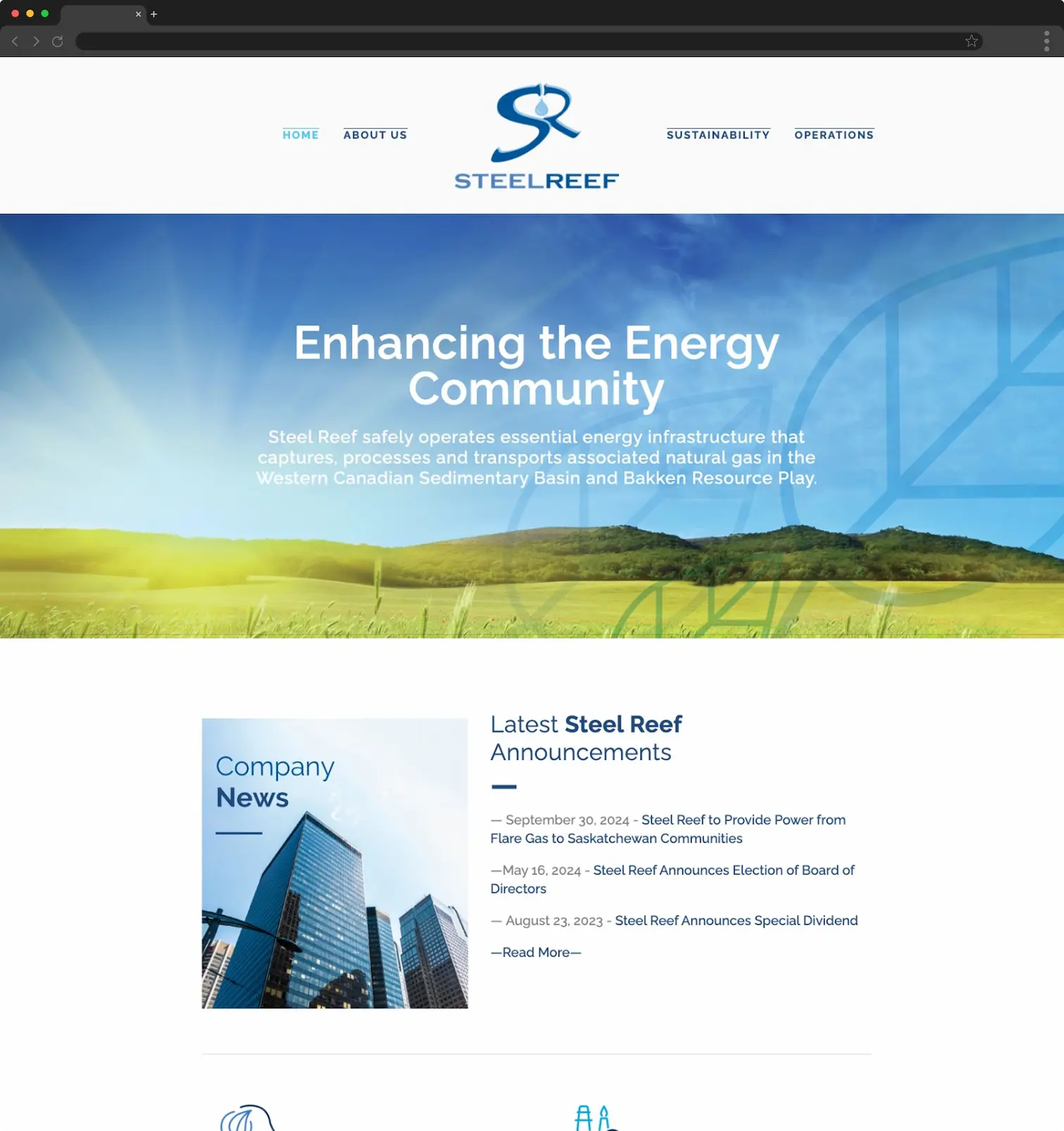 Homepage design before.